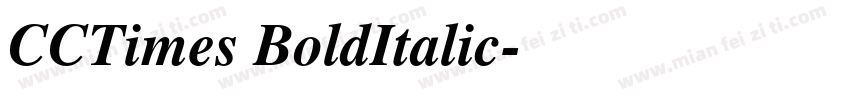 CCTimes BoldItalic字体转换